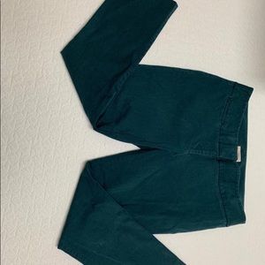 Ann Taylor Loft green ankle pants size 8